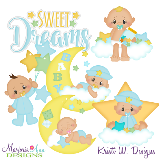Sweet Dreams Baby Boy Exclusive SVG Cut Files - Click Image to Close